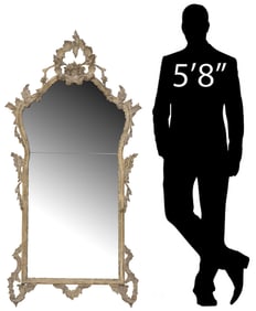 ITALIAN ROCOCO STYLE MIRROR, 63" X 32"