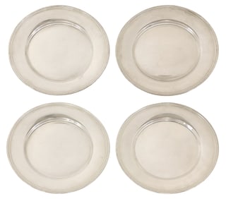 (4) ALVIN STERLING SILVER BREAD PLATES