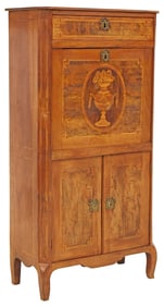 FRENCH TRANSITIONAL STYLE SECRETAIRE A ABATTANT