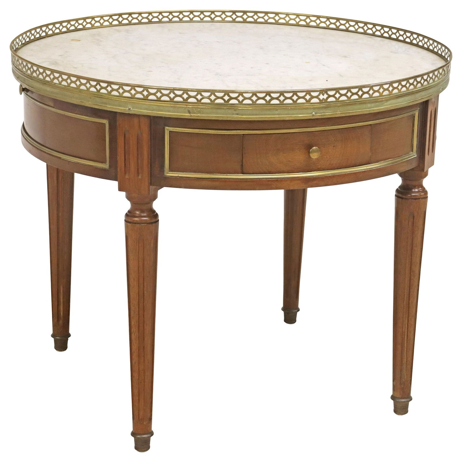 FRENCH LOUIS XVI STYLE BOUILLOTTE-TYPE COFFEE TABLE (1 of 5)