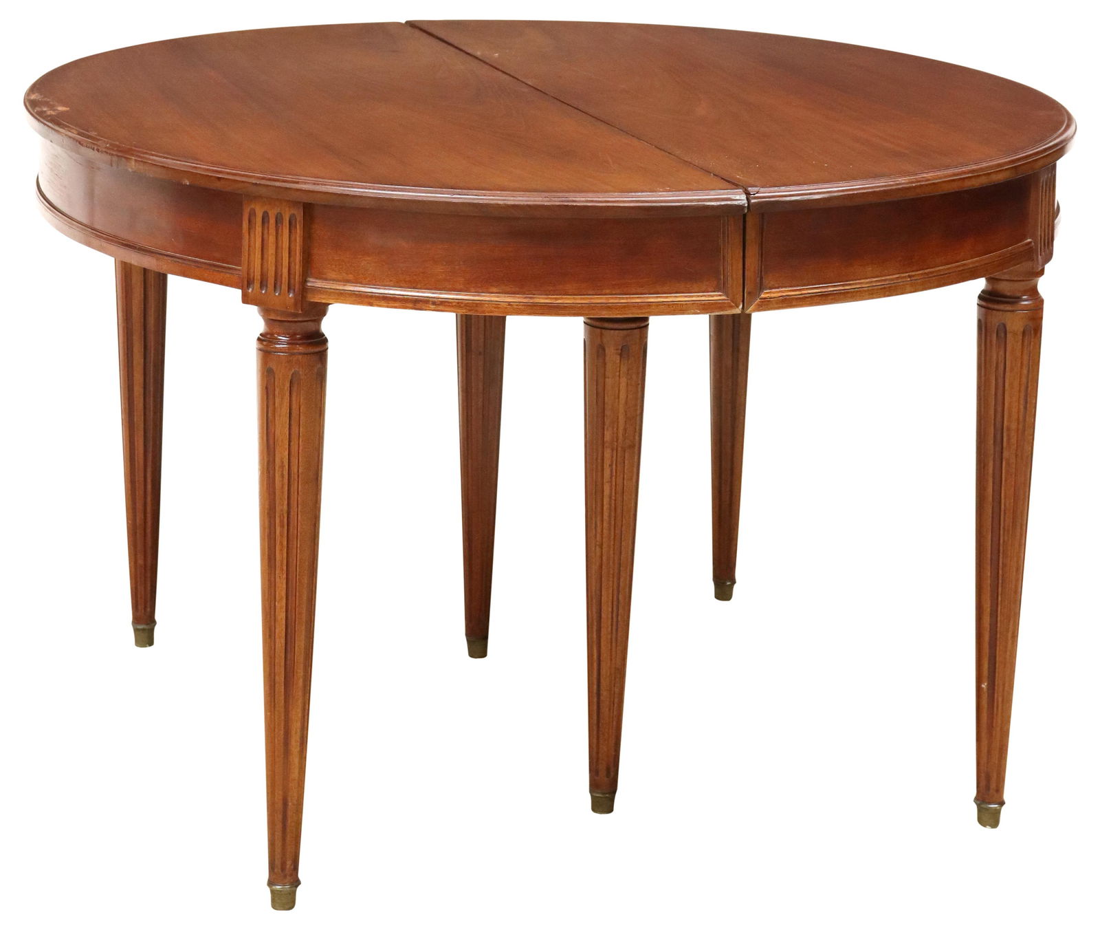 FRENCH LOUIS XVI STYLE MAHOGANY EXTENSION DINING TABLE (1 of 6)