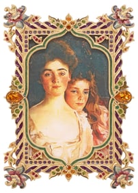 JAY STRONGWATER ENAMEL & SWAROVSKI CRYSTAL 'VENEZIA' PICTURE FRAME