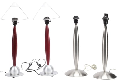 (4) POSTMODERN 1-LT TABLE LAMPS