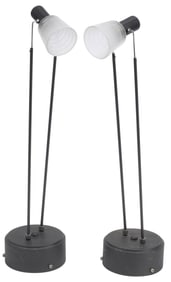 (2) INDUSTRIAL STYLE 1-LIGHT SPOTLIGHT TABLE LAMPS