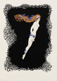 ERTE (ROMAIN DE TIRTOFF) ART DECO STYLE NUMBER SERIGRAPH '7'