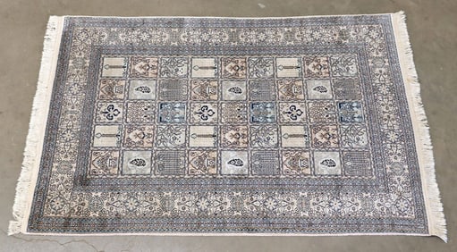 ESTATE HAND-TIED KASHIMIR RUG, 5'11" X 3'10.5"