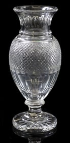 FRENCH BACCARAT CUT CRYSTAL 'DIAMANT BALUSTRE' VASE
