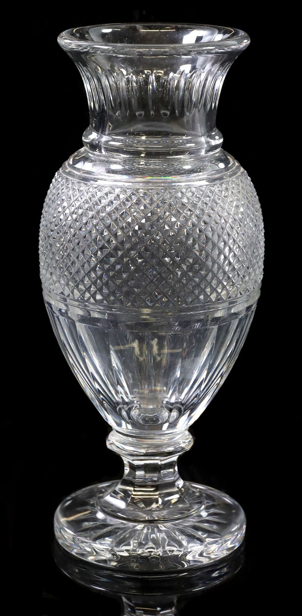 FRENCH BACCARAT CUT CRYSTAL 'DIAMANT BALUSTRE' VASE (1 of 5)