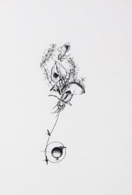 TOMAS SARACENO (ARG, B.1973) HAND-EMBELLISHED PRINT