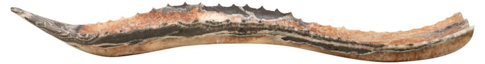 LARGE GEOLOGICAL CARVED ONYX SCULPTURAL CENTERPIECE, 52.75"L