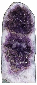 LARGE GEOLOGICAL AMETHYST CATHEDRAL GEODE, 18"H