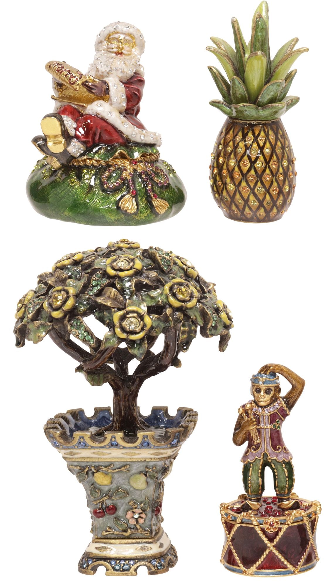 (4) JAY STRONGWATER ENAMEL & CRYSTAL TRINKET BOXES & HOLIDAY GIFTWARE (1 of 6)