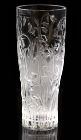 FRENCH LALIQUE FROSTED ART CRYSTAL 'ELFES' FAIRYTALE VASE