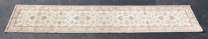 ESTATE HAND-TIED GHANZI RUNNER, 13'7" X 2'9"