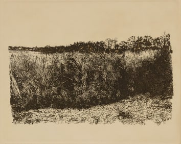 HERBERT LEWIS FINK (1921-2006) ETCHING, 'THE SALT MARSH'