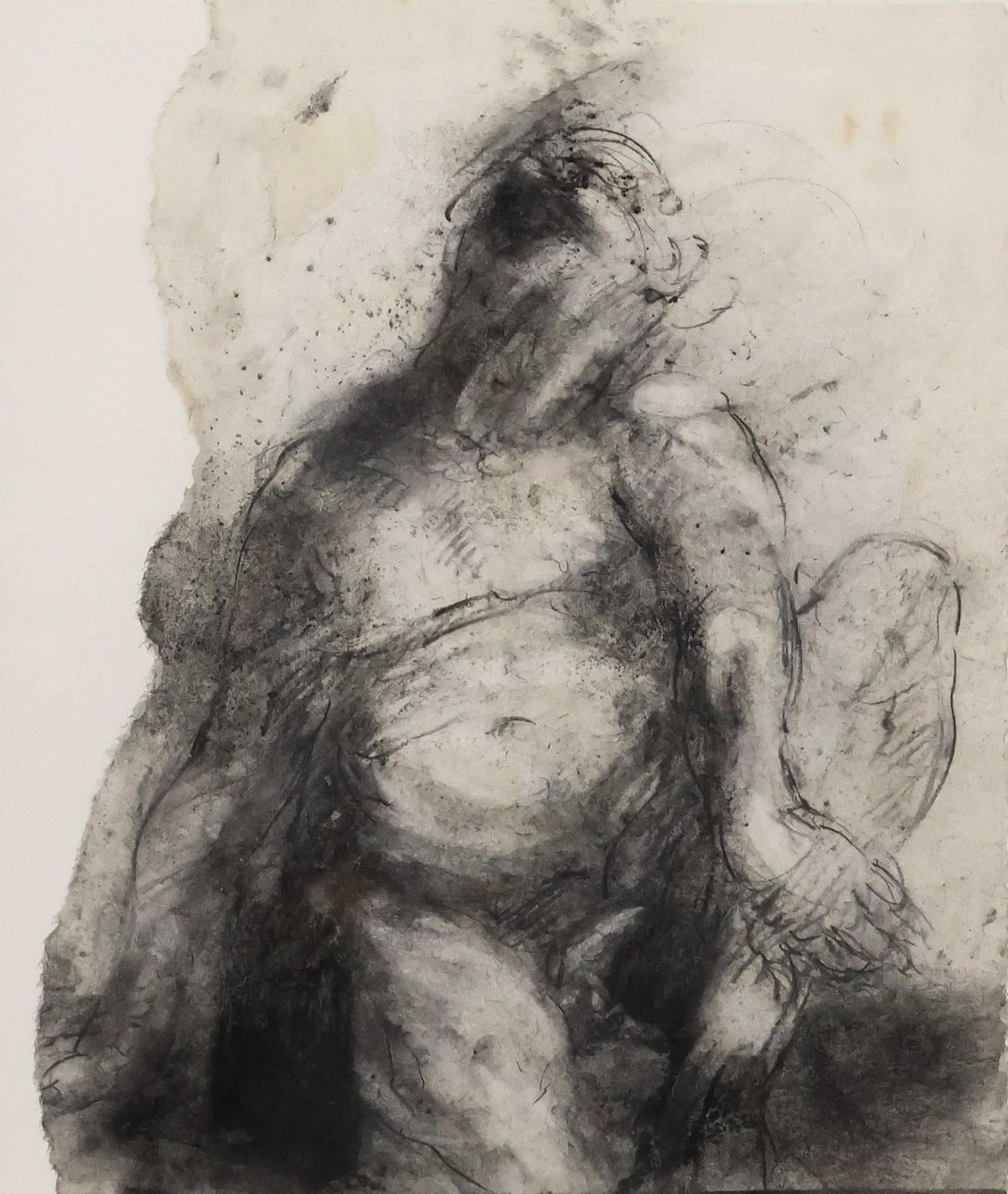 JAMES DRAKE (B.1946) CHARCOAL DRAWING FIGURE STUDY (1 of 5)