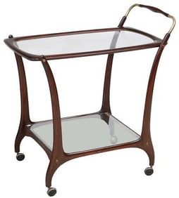 ITALIAN MID-CENTURY MODERN SERVICE BAR CART