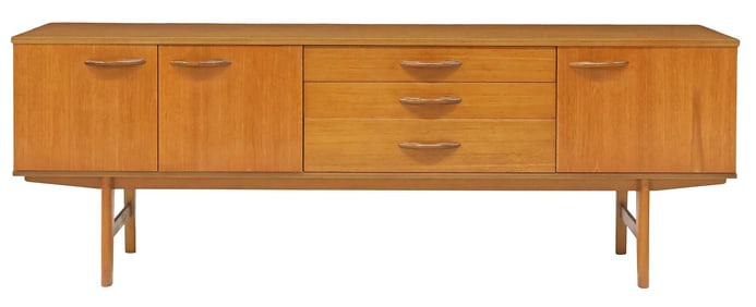 AVALON MID-CENTURY MODERN TEAK SIDEBOARD CREDENZA