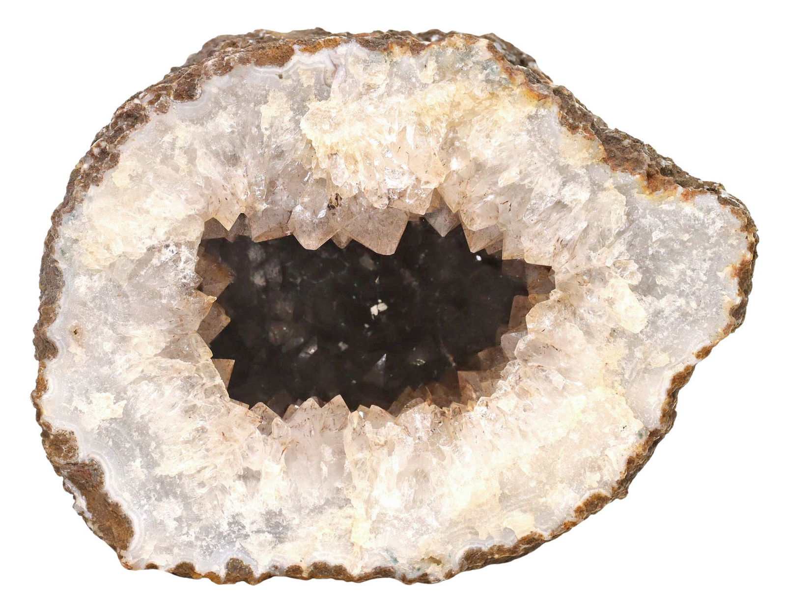 LARGE GEOLOGICAL QUARTZ CRYSTAL GEODE (1 of 3)