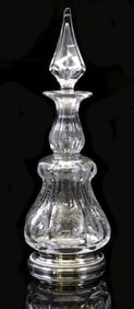 VICTORIAN STERLING-MOUNTED CUT CRYSTAL DECANTER