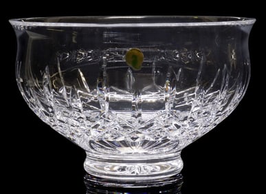 WATERFORD 'LISMORE' CUT CRYSTAL FOOTED CENTERPIECE BOWL