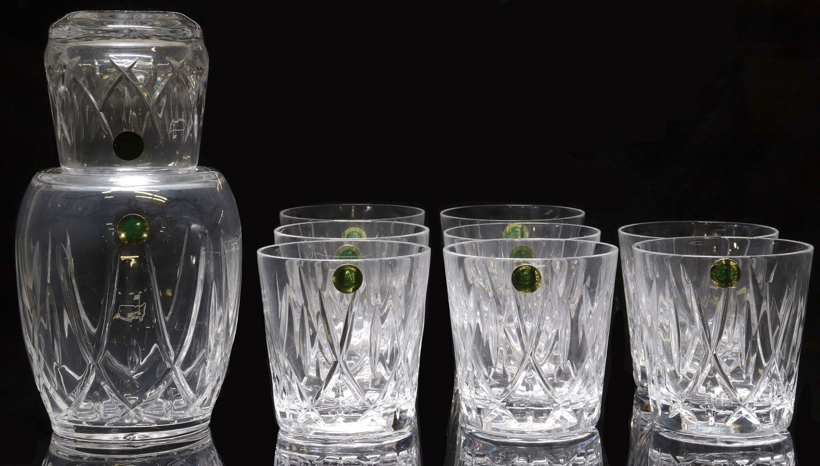 (10) COMMEMORATIVE MASTER'S GOLF TOURNAMENT IRISH CUT CRYSTAL GLASSES & CARAFE (1 of 7)