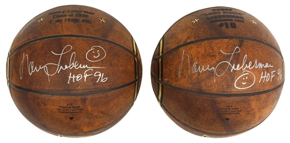 (2) JASON TERRY COLLECTION, NANCY LIEBERMAN HOF SIGNED BASKETBALLS