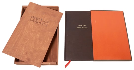 JASON TERRY 2010/11 CHAMPIONSHIP OVERSIZE "BEST OF LEGACY" BOOK