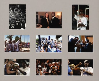 JASON TERRY FRAMED CANDID PHOTOS, O'BRIEN TROPHY, PARADES, MORE