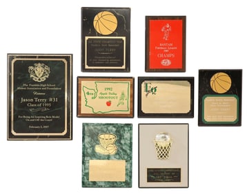 (8) JASON TERRY HIGH SCHOOL AWARD PLAQUES