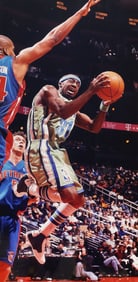 JASON TERRY VS. DETROIT PISTONS FRAMED PHOTO PICTURE