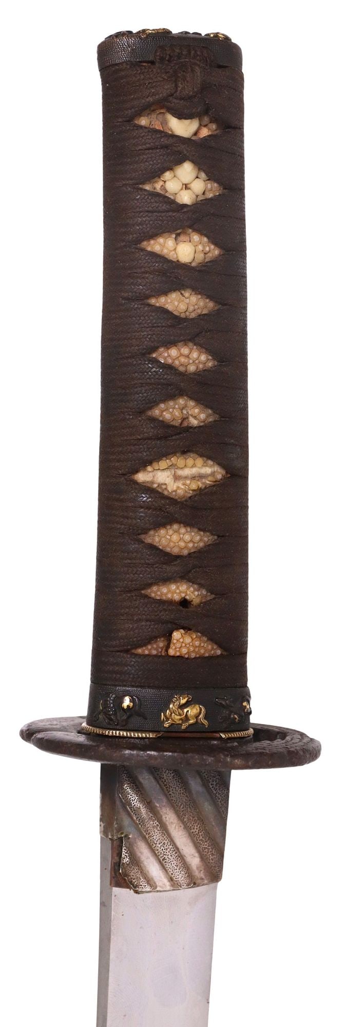 JAPANESE KODACHI SHORT SWORD, NAKAGO SIGNED AT BOTH SIDES, POSSIBLY BISHU OSAFANE NORIMITSU