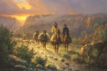 G. HARVEY (D.2017) LIMITED-EDITION GICLEE PRINT, 'SPRING IN THE CANYON'