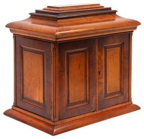 ENGLISH VICTORIAN TRAVEL DRESSER BOX WITH WRITING SLOPE