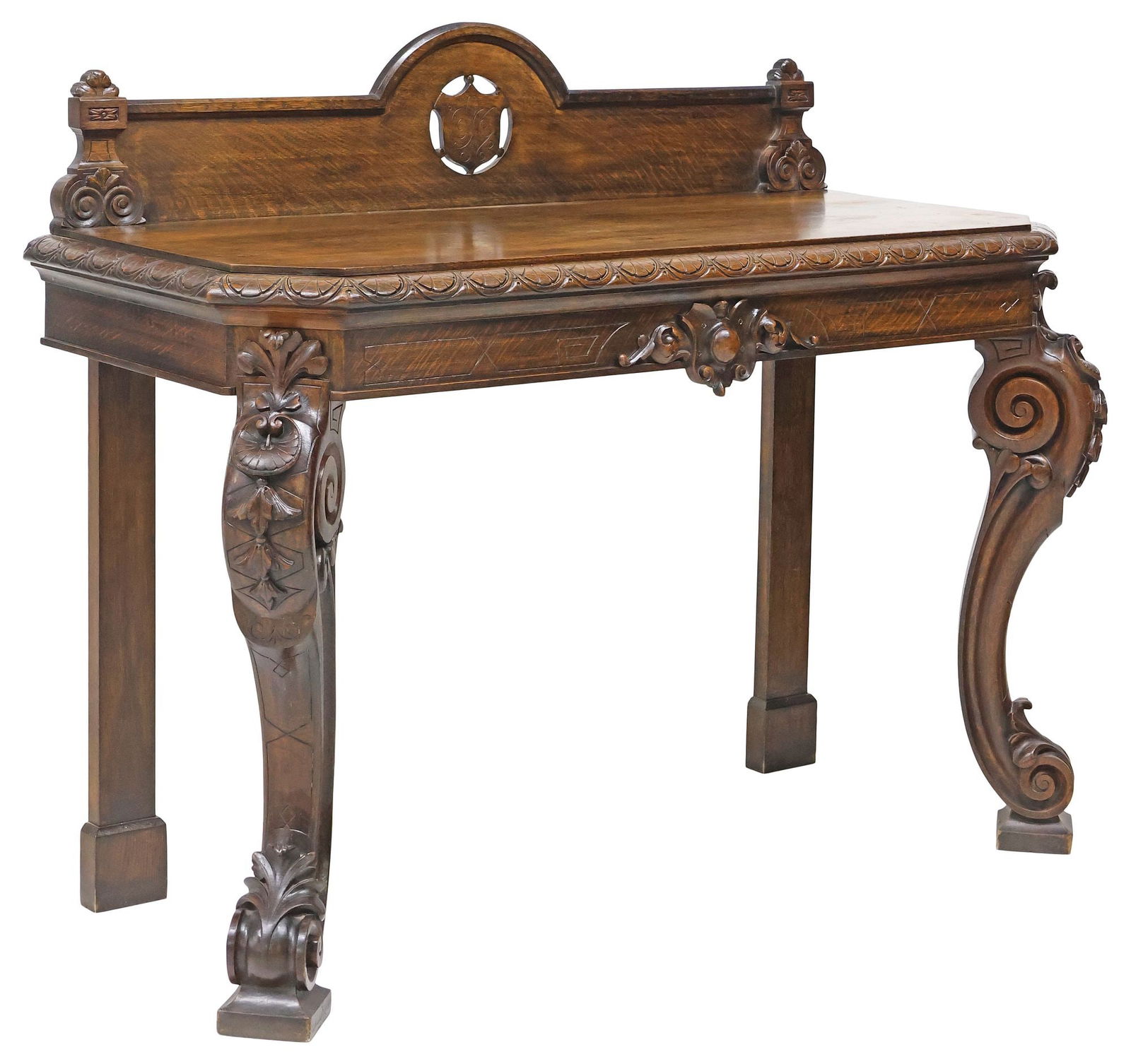ENGLISH CARVED OAK SERVER/ BUFFET (1 of 5)