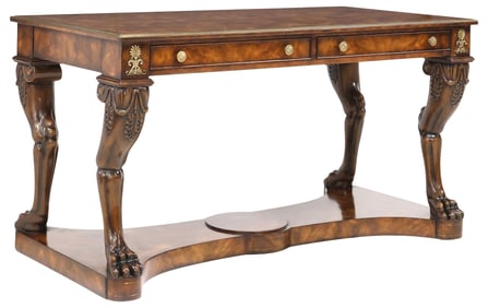 THEODORE ALEXANDER EMPIRE STYLE MAHOGANY WRITING TABLE