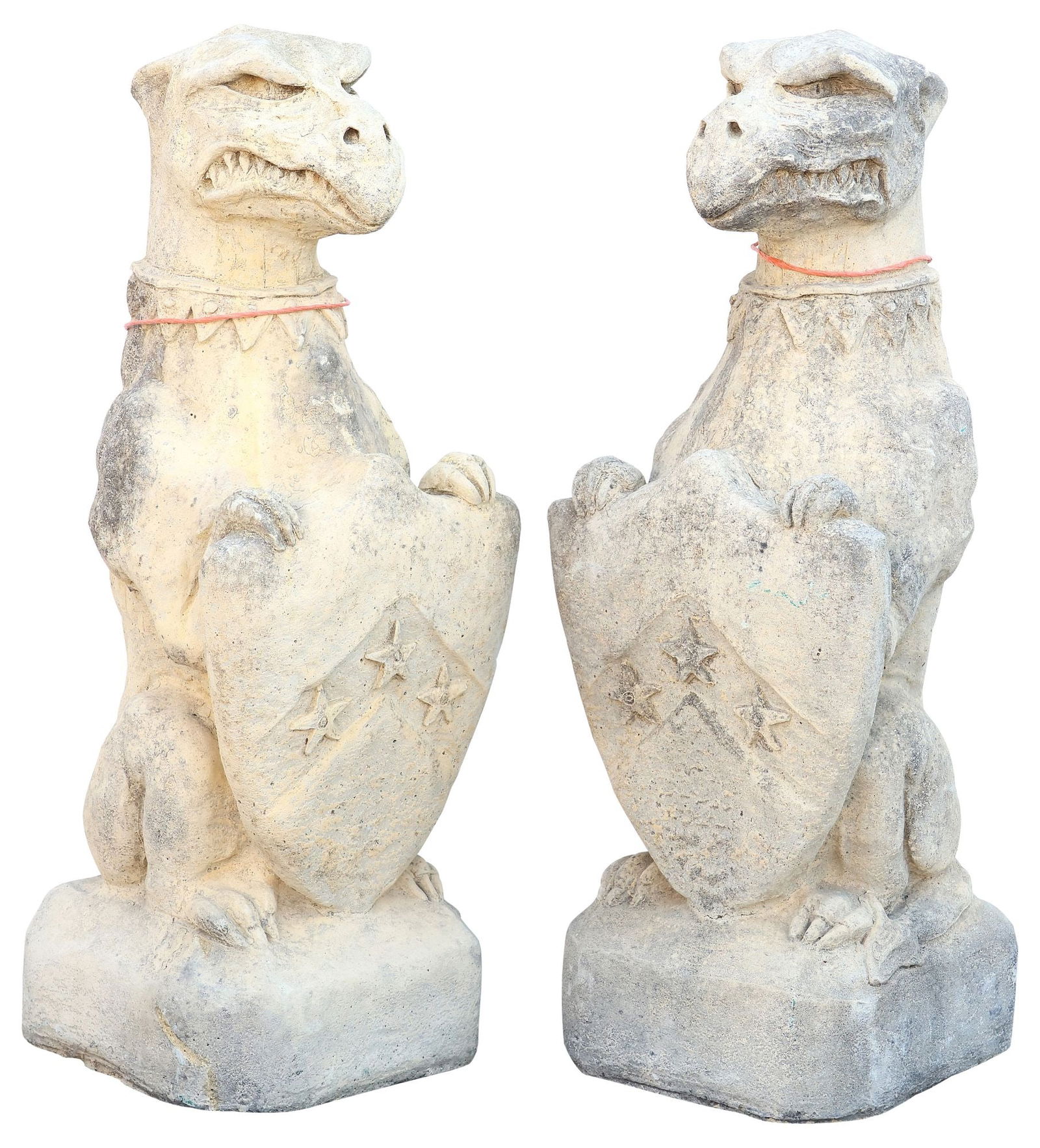 (2) CAST STONE GARDEN STATUARY, NASHER GRIFFINS (1 of 3)