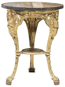 ENGLISH CAST IRON PUB TABLE