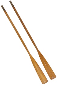 (2) VINTAGE ENGLISH FENTON HILL MARINE 'NORVALL' WOOD BOAT OARS