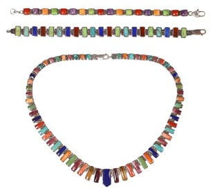 (3) NATIVE AMERICAN & SOUTHWEST STYLE MULTI-GEMSTONE JEWELRY