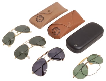 (4) ESTATE GENT'S AVIATOR STYLE SUNGLASSES, 2 RAY-BAN