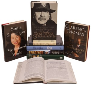 (8) BOOKS: POLITICS & CURRENT EVENTS, ALL AUTHOR-SIGNED