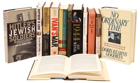 (12) BOOKS: WWII HISTORY & MILITARY SUBJECTS, 2 AUTHOR SIGNED