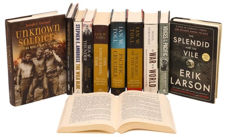 (11) BOOKS: WWII HISTORY & MILITARY SUBJECTS, 2 AUTHOR SIGNED