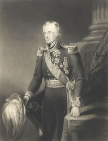 CHARLES E. WAGSTAFF (1808-1850) ENGRAVED PORTRAIT OF GENERAL DICKSON