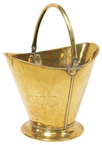 ENGLISH BRASS COAL BUCKET / SCUTTLE
