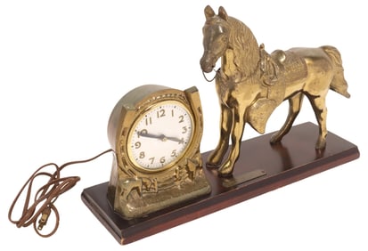 ROY ROGERS' HORSE 'TRIGGER' OPERATING CLOCK