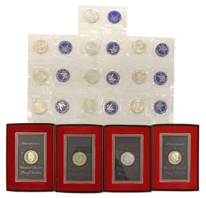 (14) EISENHOWER PROOF & UNCIRCULATED DOLLARS