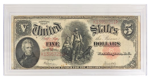 U.S. CURRENCY $5 NOTE SERIES OF 1907