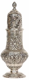 EARLY GEORGE III STERLING SILVER SUGAR CASTER